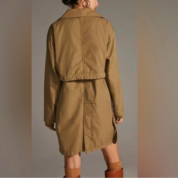Anthropologie Pilcro Utility Trench Coat - Picture 8 of 9
